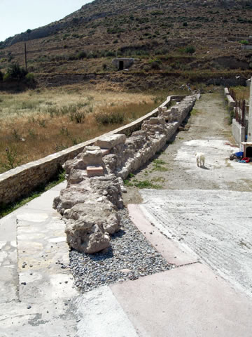Restoration of the ancient aqueduct in the Voustasio region, Naxos.