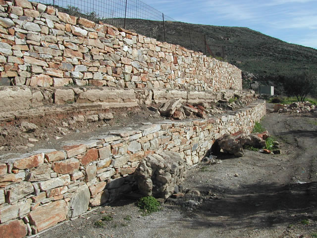 Restoration of the ancient aqueduct in the Louroi region, Naxos.