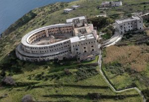                     An aerial view of the jail in Santo Stefano island                
