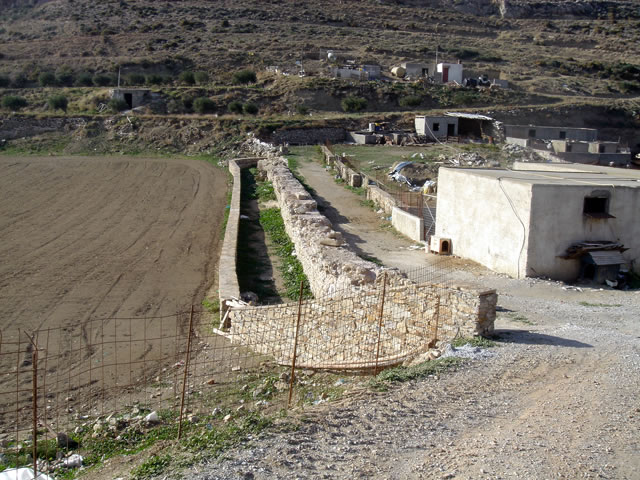 Restoration of the ancient aqueduct in the Voustasio region, Naxos.